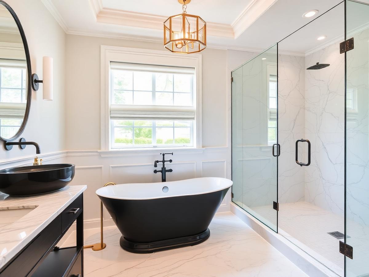 Modern bathroom remodel